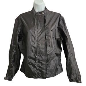 Joe Rocket Womens Large Black Motorcycle Waterproof Windbreaker Jacket